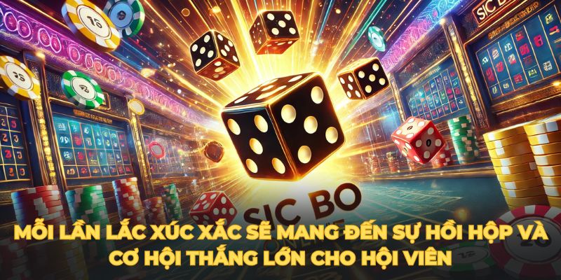       Mỗi lần lắc xúc xắc sẽ mang đến sự hồi hộp và cơ hội thắng lớn cho hội viên